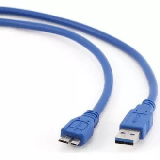 GEMBIRD Kabel USB 3.0 A-Micro B propojovací 1, 8m (modrý) GEMBIRD Kabel USB 3.0 A-Micro B propojovací 1, 8m (modrý)