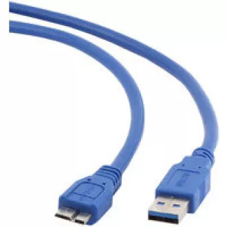 GEMBIRD Kabel USB 3.0 A-Micro B propojovací 1, 8m (modrý) GEMBIRD Kabel USB 3.0 A-Micro B propojovací 1, 8m (modrý)