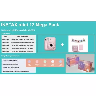 Fujifilm MINI 12 MEGA PACK bílý Fujifilm MINI 12 MEGA PACK bílý