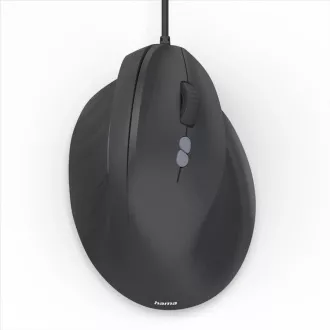 Hama vertikální ergonomická kabelová myš ECM-500R, pro praváky, černá Hama vertikální ergonomická kabelová myš ECM-500R, pro praváky, černá