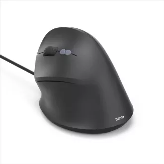 Hama vertikální ergonomická kabelová myš ECM-500L, pro leváky, černá Hama vertikální ergonomická kabelová myš ECM-500L, pro leváky, černá
