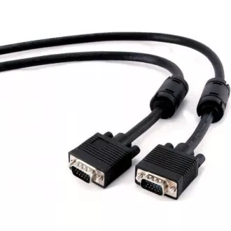 GEMBIRD Kabel VGA propojovací 5m, černý (HD15M/M, dvojité stínění, feritová jádra) GEMBIRD Kabel VGA propojovací 5m, černý (HD15M/M, dvojité stínění, feritová jádra)