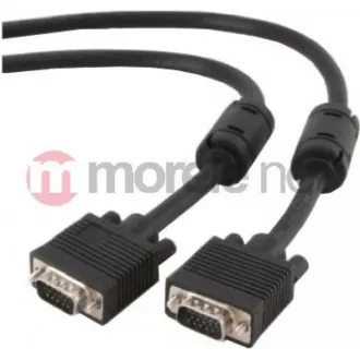 GEMBIRD Kabel VGA propojovací 5m, černý (HD15M/M, dvojité stínění, feritová jádra) GEMBIRD Kabel VGA propojovací 5m, černý (HD15M/M, dvojité stínění, feritová jádra)