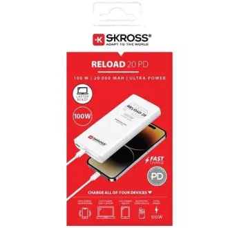SKROSS powerbank Reload 20 100W PD, 20 000mAh, USB A+C SKROSS powerbank Reload 20 100W PD, 20 000mAh, USB A+C