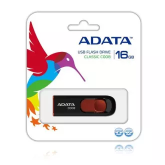ADATA Flash Disk 16GB C008, USB 2.0 Classic, černá ADATA Flash Disk 16GB C008, USB 2.0 Classic, černá