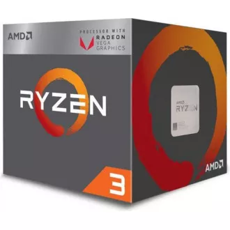 CPU AMD RYZEN 3 3200G, 4-core, 3.6 GHz (4 GHz Turbo), 6MB cache (2+4), 65W, socket AM4, Wraith Stealh, Radeon RX VEGA 8 CPU AMD RYZEN 3 3200G, 4-core, 3.6 GHz (4 GHz Turbo), 6MB cache (2+4), 65W, socket AM4, Wraith Stealh, Radeon RX VEGA 8