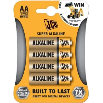 JCB SUPER alkalická baterie LR06, blistr 4 ks JCB SUPER alkalická baterie LR06, blistr 4 ks
