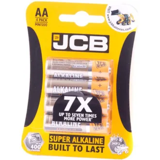 JCB SUPER alkalická baterie LR06, blistr 4 ks JCB SUPER alkalická baterie LR06, blistr 4 ks