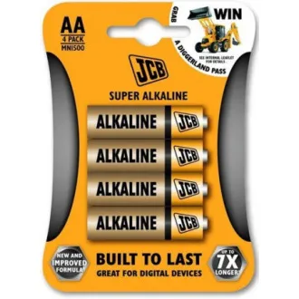 JCB SUPER alkalická baterie LR06, blistr 4 ks JCB SUPER alkalická baterie LR06, blistr 4 ks