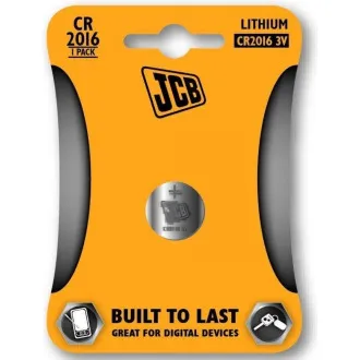 JCB knoflíková lithiová baterie CR2016, blistr 1 ks JCB knoflíková lithiová baterie CR2016, blistr 1 ks