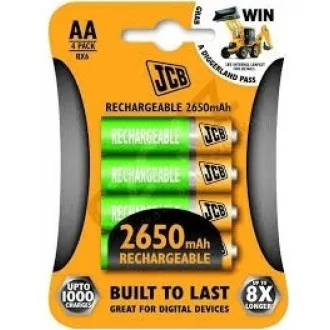JCB RTU NiMH AA/R06, min.2400mAh, přednabitá, blistr 4 ks JCB RTU NiMH AA/R06, min.2400mAh, přednabitá, blistr 4 ks
