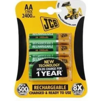 JCB RTU NiMH AA/R06, min.2400mAh, přednabitá, blistr 4 ks JCB RTU NiMH AA/R06, min.2400mAh, přednabitá, blistr 4 ks