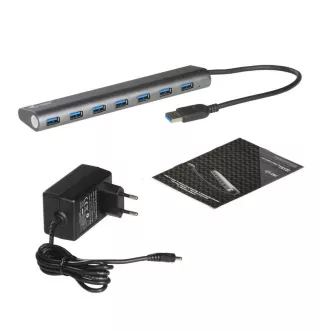 i-tec USB 3.0 Hub 7-Port se síťovým zdrojem i-tec USB 3.0 Hub 7-Port se síťovým zdrojem