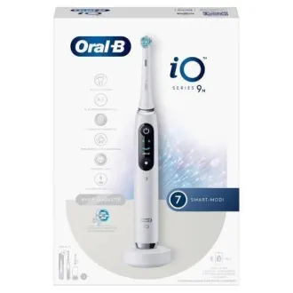 Oral-B iO Series 9N elektrický zubní kartáček, časovač, tlakový senzor, 7 programů, AI, mobilní aplikace, bílá Oral-B iO Series 9N elektrický zubní kartáček, časovač, tlakový senzor, 7 programů, AI, mobilní aplikace, bílá