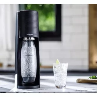 SodaStream Terra Black výrobník sody, mechanický, 2x 1l láhev SodaStream Fuse, bombička s CO2, černý SodaStream Terra Black výrobník sody, mechanický, 2x 1l láhev SodaStream Fuse, bombička s CO2, černý
