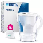Brita Marella Cool white + 6 Maxtra Pro All-In-1 filtrační konvice, 2, 4 l, indikátor výměny filtru, 6x filtrační patrona