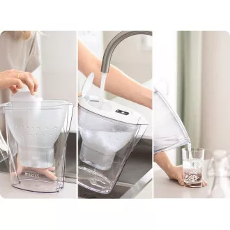 Brita Marella Cool white + 6 Maxtra Pro All-In-1 filtrační konvice, 2, 4 l, indikátor výměny filtru, 6x filtrační patrona Brita Marella Cool white + 6 Maxtra Pro All-In-1 filtrační konvice, 2, 4 l, indikátor výměny filtru, 6x filtrační patrona