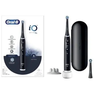 Oral-B iO Series 6s elektrický zubní kartáček, časovač, tlakový senzor, 5 programů, aplikace Oral-B, černá Oral-B iO Series 6s elektrický zubní kartáček, časovač, tlakový senzor, 5 programů, aplikace Oral-B, černá