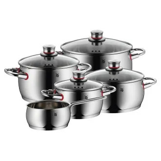 WMF Quality One sada hrnců, nerezová ocel, lze mýt v myčce, 5 kusů WMF Quality One sada hrnců, nerezová ocel, lze mýt v myčce, 5 kusů