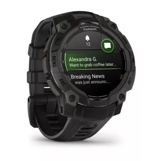 Garmin Instinct 3 – 45 mm, AMOLED, Černé s černým páskem Garmin Instinct 3 – 45 mm, AMOLED, Černé s černým páskem
