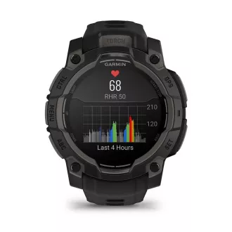 Garmin Instinct 3 – 45 mm, AMOLED, Černé s černým páskem Garmin Instinct 3 – 45 mm, AMOLED, Černé s černým páskem
