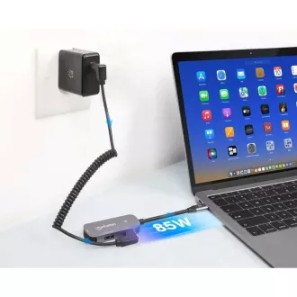 MANHATTAN Dokovací stanice USB-C 3v1, 1xHDMI, 1xUSB-C, 1xUSB, šedá MANHATTAN Dokovací stanice USB-C 3v1, 1xHDMI, 1xUSB-C, 1xUSB, šedá