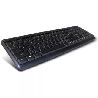 C-TECH klávesnice KB-102 PS/2, slim, black, CZ/SK C-TECH klávesnice KB-102 PS/2, slim, black, CZ/SK