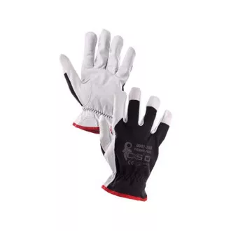 Kombinované rukavice TECHNIK PLUS, černo-bílé, vel. 09 Kombinované rukavice TECHNIK PLUS, černo-bílé, vel. 09