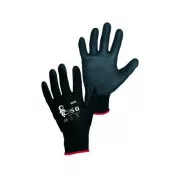 Povrstvené rukavice BRITA BLACK, černé, vel. 11