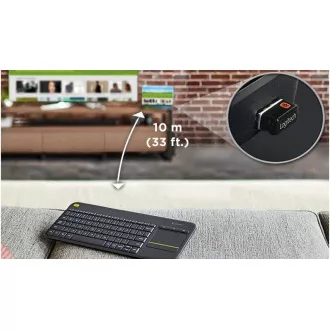 Logitech Wireless Keyboard Touch Unifying K400 Plus, CZ Logitech Wireless Keyboard Touch Unifying K400 Plus, CZ