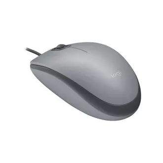 Logitech myš Corded M110 tichá, šedá, EMEA Logitech myš Corded M110 tichá, šedá, EMEA