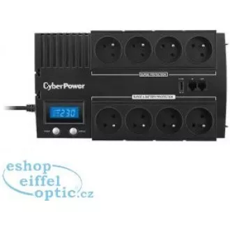 CyberPower BRICs Series II SOHO LCD UPS 700VA/420W, české zásuvky CyberPower BRICs Series II SOHO LCD UPS 700VA/420W, české zásuvky