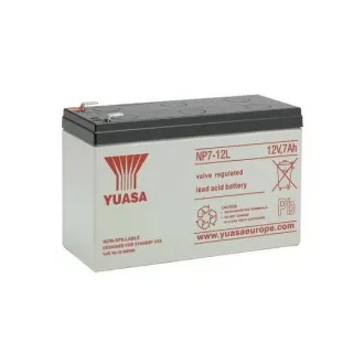 Baterie - YUASA NP7-12L (12V/7Ah - Faston F2 250), životnost 5let Baterie - YUASA NP7-12L (12V/7Ah - Faston F2 250), životnost 5let