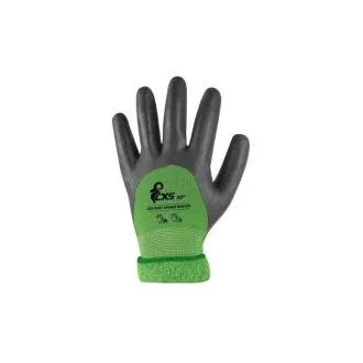 Rukavice CXS DOUBLE ROXY WINTER, zimní, máčené v nitrilu, černo-zelené, vel. 10 Rukavice CXS DOUBLE ROXY WINTER, zimní, máčené v nitrilu, černo-zelené, vel. 10