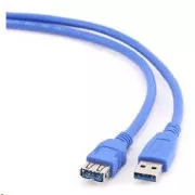 GEMBIRD Kabel USB 3.0 A-A prodlužovací 1, 8m (modrý)