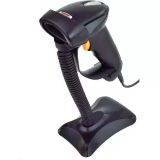 Virtuos CCD čtečka HT-310A s dlouhým dosahem, USB (klávesnice/RS232), stojánek, černá Virtuos CCD čtečka HT-310A s dlouhým dosahem, USB (klávesnice/RS232), stojánek, černá