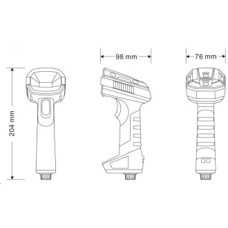 Virtuos CCD 2D DPM průmyslová čtečka HT-880DPM, USB, tmavě šedá Virtuos CCD 2D DPM průmyslová čtečka HT-880DPM, USB, tmavě šedá