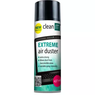 CLEAN IT Stlačený vzduch EXTREME 500g, NEHOŘLAVÝ