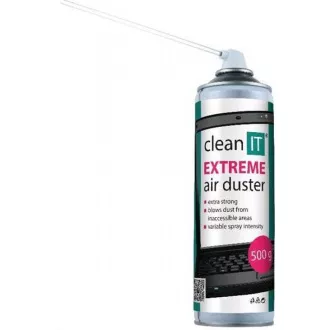 CLEAN IT Stlačený vzduch EXTREME 500g, NEHOŘLAVÝ