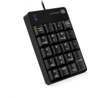CONNECT IT NumCALC drátová numerická klávesnice, ČERNÁ CONNECT IT NumCALC drátová numerická klávesnice, ČERNÁ