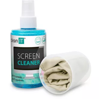 CLEAN IT Čistící roztok na obrazovky 200ml s utěrkou ve víčku CLEAN IT Čistící roztok na obrazovky 200ml s utěrkou ve víčku