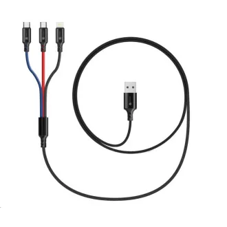CONNECT IT Wirez 3in1 USB-C & Micro USB & Lightning, 1, 2 m CONNECT IT Wirez 3in1 USB-C & Micro USB & Lightning, 1, 2 m