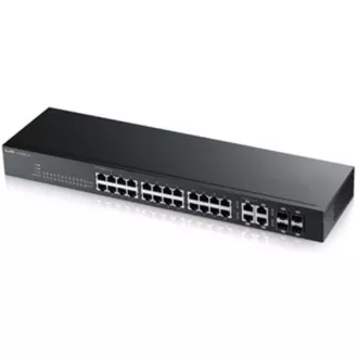 Zyxel GS1920-24V2 28-port Gigabit WebManaged Switch, 24x gigabit RJ45, 4x gigabit RJ45/SFP, fanless Zyxel GS1920-24V2 28-port Gigabit WebManaged Switch, 24x gigabit RJ45, 4x gigabit RJ45/SFP, fanless