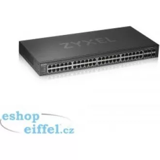 Zyxel GS1920-48v2 50-port Gigabit WebManaged Switch, 44x gigabit RJ45, 4x gigabit RJ45/SFP, 2x SFP