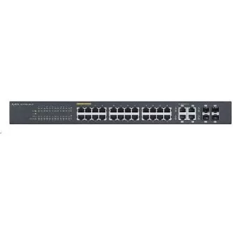 Zyxel GS1920-24HPv2 28-port Gigabit WebManaged PoE Switch, 24x gigabit RJ45, 4x gigabit RJ45/SFP, 802.3at, 375W pro PoE Zyxel GS1920-24HPv2 28-port Gigabit WebManaged PoE Switch, 24x gigabit RJ45, 4x gigabit RJ45/SFP, 802.3at, 375W pro PoE