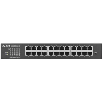 Zyxel GS1900-24E 24-port Desktop Gigabit Web Smart switch: 24x Gigabit metal, IPv6, 802.3az (Green), fanless, rack kit Zyxel GS1900-24E 24-port Desktop Gigabit Web Smart switch: 24x Gigabit metal, IPv6, 802.3az (Green), fanless, rack kit