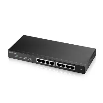 Zyxel GS1915-8 8-port Gigabit Web Smart switch, 8x gigabit RJ45, fanless Zyxel GS1915-8 8-port Gigabit Web Smart switch, 8x gigabit RJ45, fanless