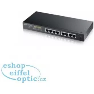 Zyxel GS1900-8HP v3 8-port Desktop Gigabit Web Smart PoE switch: 8x Gigabit metal, IPv6, PoE budget 70W, fanless Zyxel GS1900-8HP v3 8-port Desktop Gigabit Web Smart PoE switch: 8x Gigabit metal, IPv6, PoE budget 70W, fanless