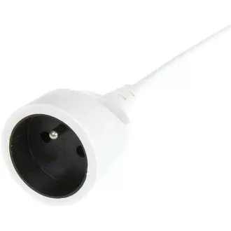 PREMIUMCORD Prodlužovací přívod 230V 3m, 1 zásuvka (M/F) bílá PREMIUMCORD Prodlužovací přívod 230V 3m, 1 zásuvka (M/F) bílá