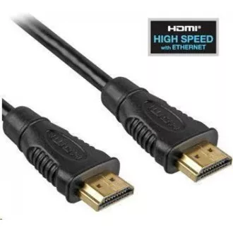 PREMIUMCORD Kabel HDMI 2m High Speed + Ethernet (v1.4), zlacené konektory PREMIUMCORD Kabel HDMI 2m High Speed + Ethernet (v1.4), zlacené konektory